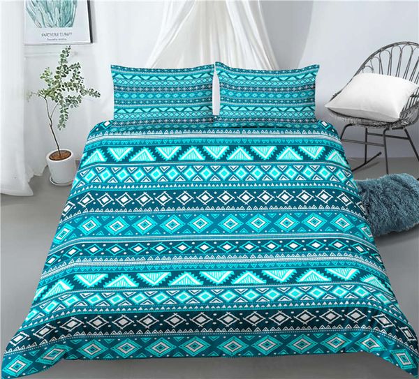

bohemia pattern quilt cover teen gift bed sets 3d print bedding set soft bed linen set home bedcloth