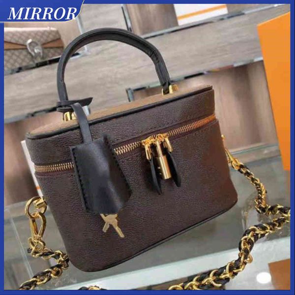 

mirror luxury cosmetic bag lady storage bag brand name travel bag wallet handbag
