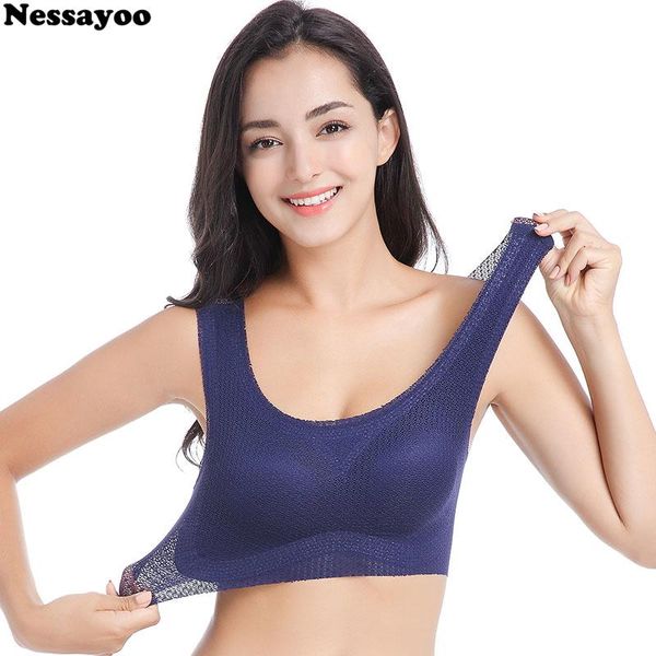 

women seamless fitness lace bras push up padded underwear -7xl plus size tank bra shockproof running sports sleep vest bra, Red;black