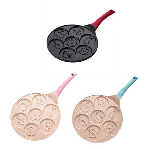 

pans multi-function pancake pan non-stick egg frying mould seven-hole breakfast kitchen dishes dumpling small
