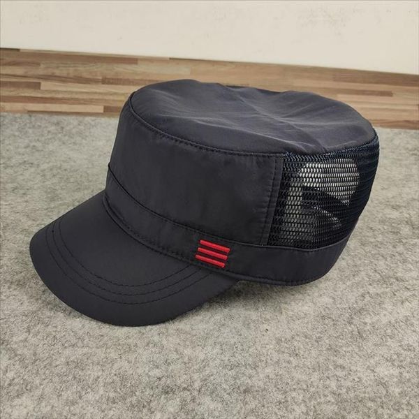 

man big head sun hats male polyester mesh flat army cap caps men plus size military baseball hat 55, Blue;gray