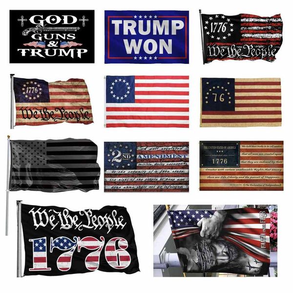 

3x5ft black american flag polyester no quarter will be given us usa historical protection banner flag double-sided indoor outdoor xx299