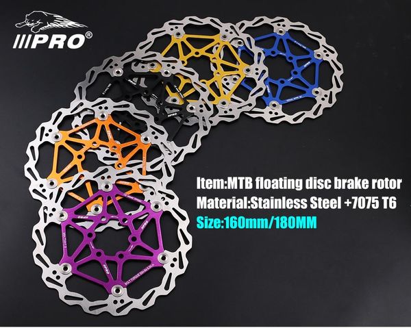 

bike brakes disc brake rotors dh ultralight floating pads 160mm 180mm 6/7 inches for mtb bicycle parts components iiipro