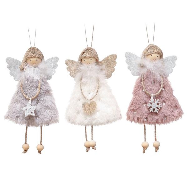 

christmas decorations year's creative santa snowman figurine pine tree pendant mini