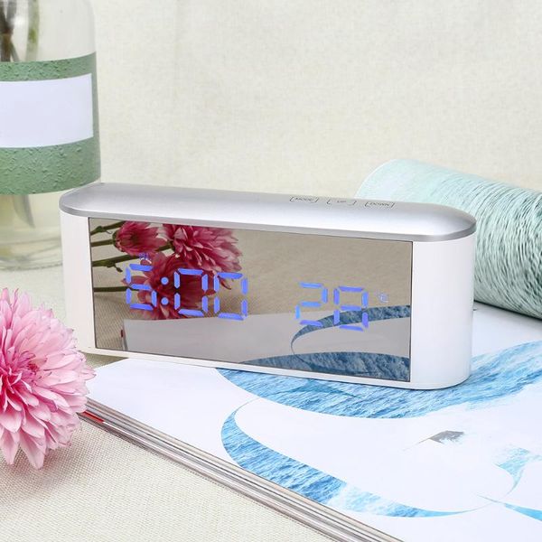 

other clocks & accessories led digital alarm clock mirror night light usb cable electronic snooze backlight desktable watch