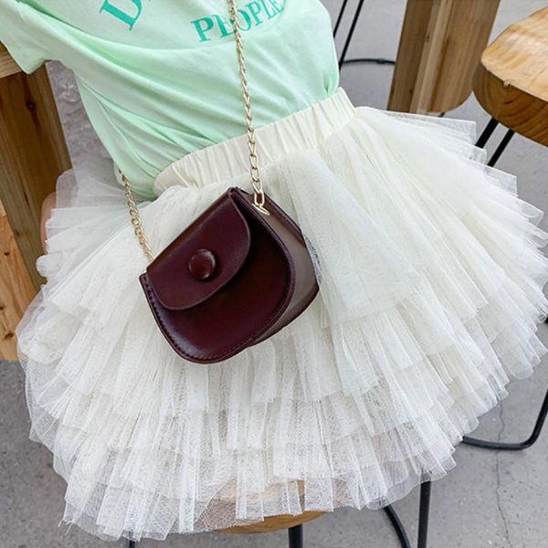 

purse cute little girl mini bag handbag children small coin wallet pouch box kids change baby money women shoulder, White