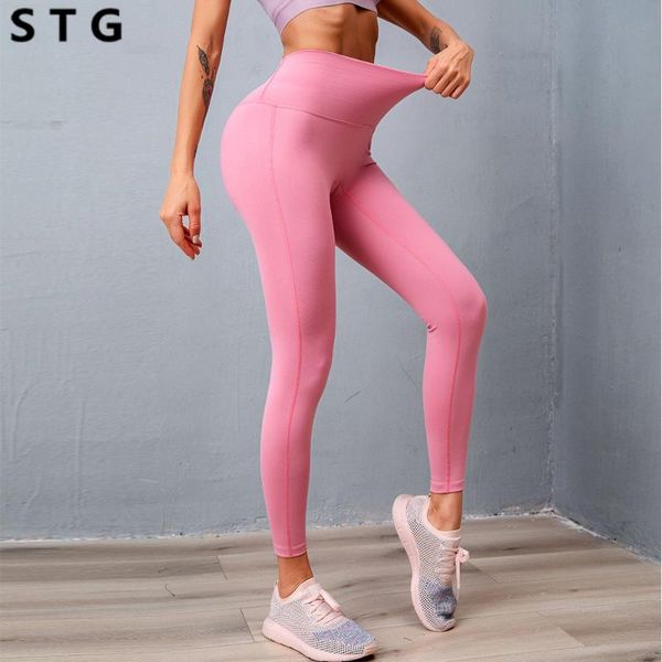 

yoga pants woman sports running leggings high waist elastic workout squat proof gym clothes sportswear fitness training tights, White;red