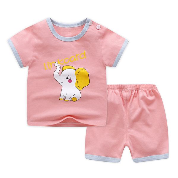 

2021 summer kids clothes set boys girls cartoon costumes girl clothes cotton childrens clothing baby funny t-shirts o-neck, White