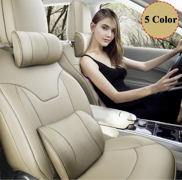 

seat cushions soft leather memory foam car neck back pillow lumbar support massager waist cushion for chairs relieve pain