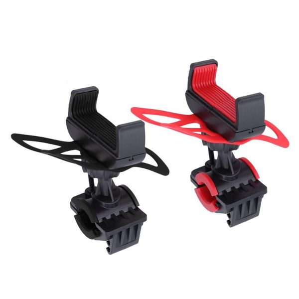 

bike lights 2pcs handlebar bracket anti-slip silicone bands cradle holder navigation cycling tools for outdoor(black and