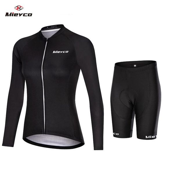 

racing sets 2021 women's triathlon longt sleeve cycling jersey skinsuit maillot ropa ciclismo bicycle clothing bike clothes bib shorts, Black;blue