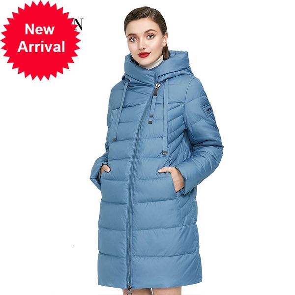 

gasman long puffer down jacket thick coat women hooded parka warm female brand cotton clothes winter plus size 6xl, Black