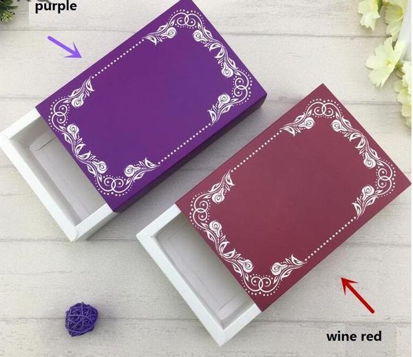 

gift wrap 10pcs 4 color craft paper party decoration packing box drawer cardboard jewelry carton folding soap socks underwear