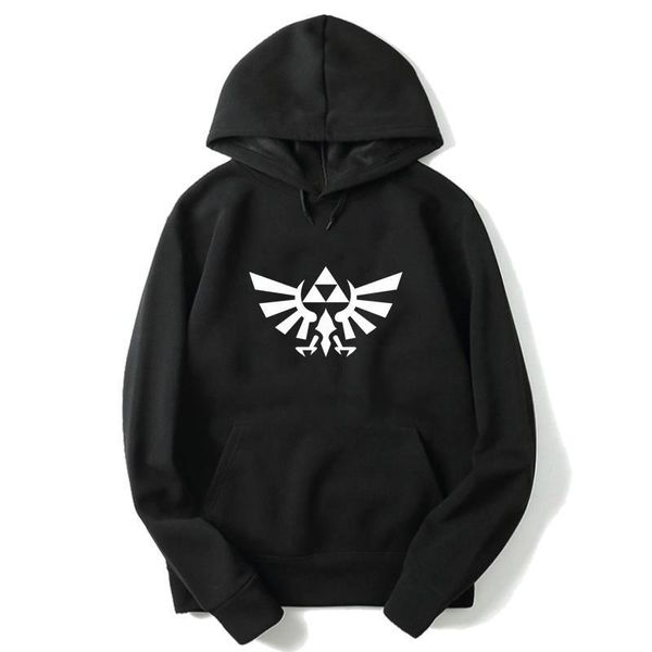 

oversized hoodie the legend of zelda hoodies streetwear sweatshirt men women harajuku clothes winter hip hop pullover clothing, Black