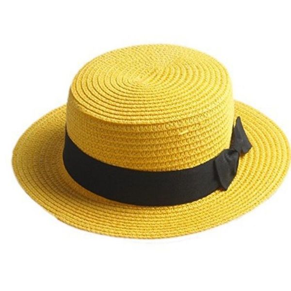 

wide brim hats summer women hat beach straw panama ladies cap fashionable handmade casual flat bowknot sun for woman 2021, Blue;gray