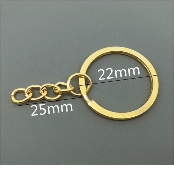 

wholesale 10pcs/lot metal key rings key chains with lobster clasps gold/rhodium color tone keyrings split rings k jllqml