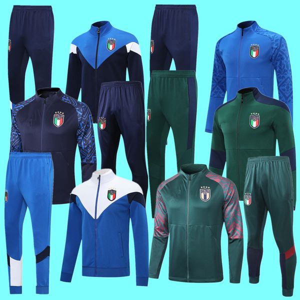 

2020 2021 italian football jersey chiellini candreva football jersey jacket sportswear suit insigne romagnoli, Black