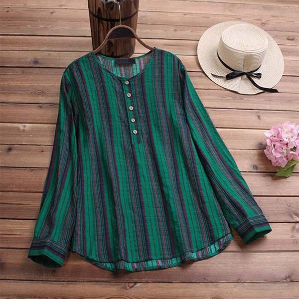 

women's blouses & shirts women striped blouse spring long sleeve loose casual shirt female vintage autumn ladies tunic elegant work ol, White