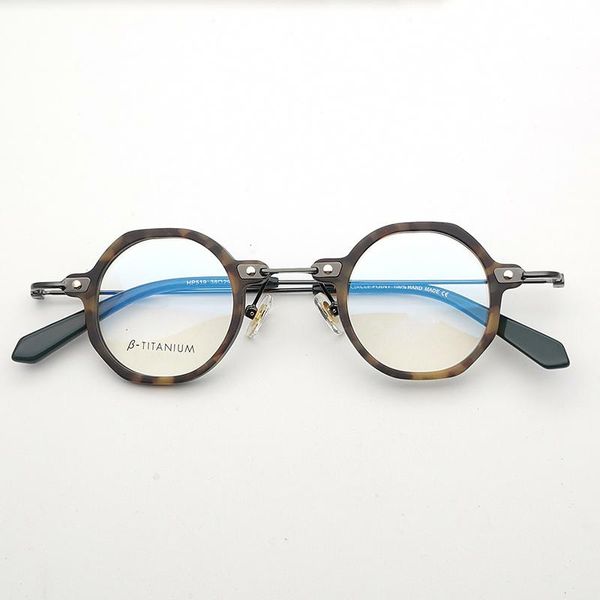 

fashion sunglasses frames 2021 eyeglasses glasses for men optical acetate and metal adjustable nose pads b titanium prsecription, Black