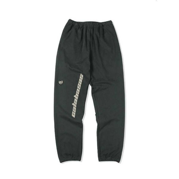 

men's pants kanye west season five dark blue female sweatpants patched cotton threadbare calabasas jogger kanye pants, Black