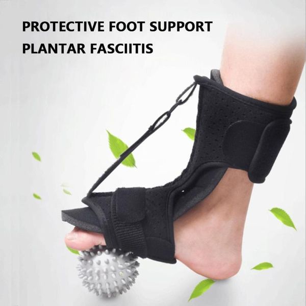 

resistance bands adjustable foot orthosis plantar fasciitis dorsal splint brace stabilizer pain relief bone care support with massage ball