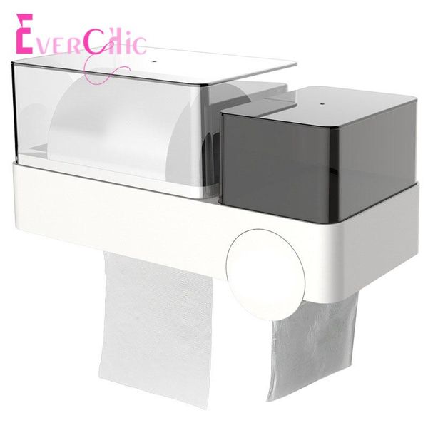 

tissue boxes & napkins kitchen box punching multi-function roll paper tube creative home waterproof rack