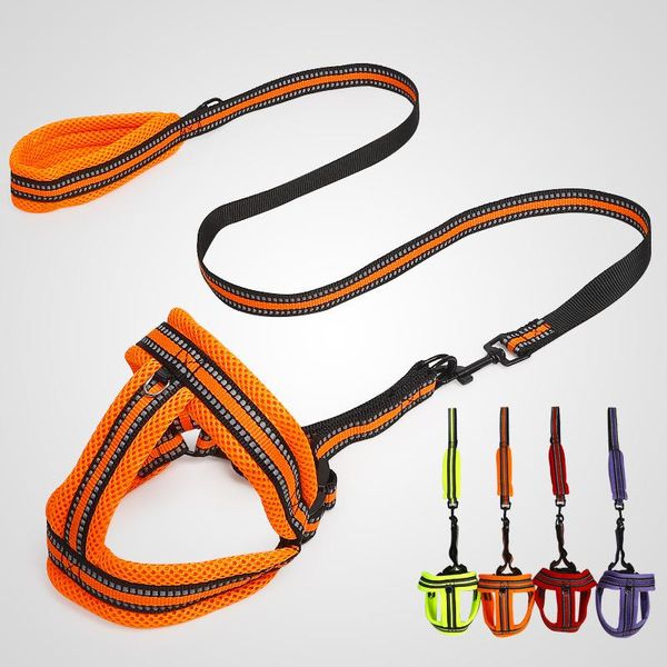 

sandwich mesh dog chest and back hand holding rope amazon pet supplies
