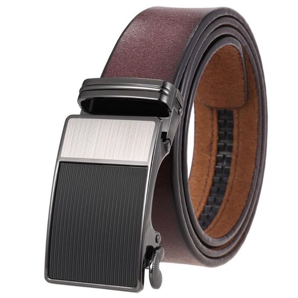 

belts men's leather belt automatic buckle cowhide vintage men ly136-22433-3 for luxury designer brand, Black;brown