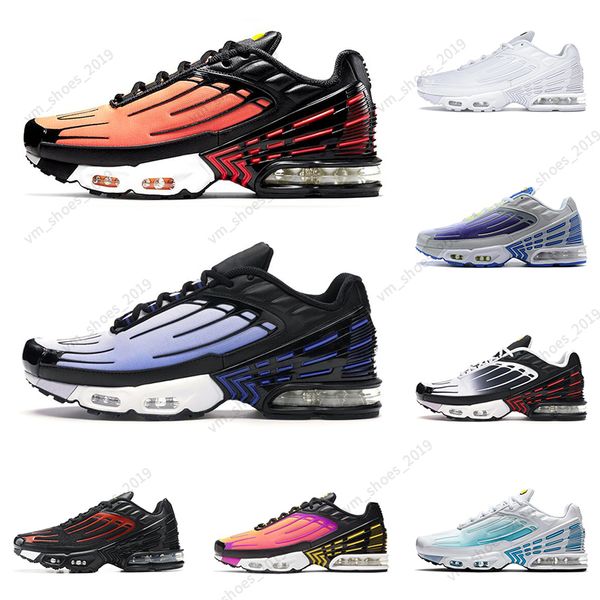 

36-45 tn plus 3 men women running shoes trainers crimson red hyper blue hyper violet purple nebula triple black mens sports sneakers