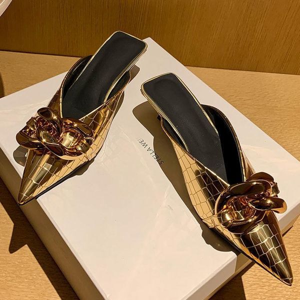 

sandals 2021 summer party stiletto woman heels slippers women shoes hollow open toe for women's a300, Black