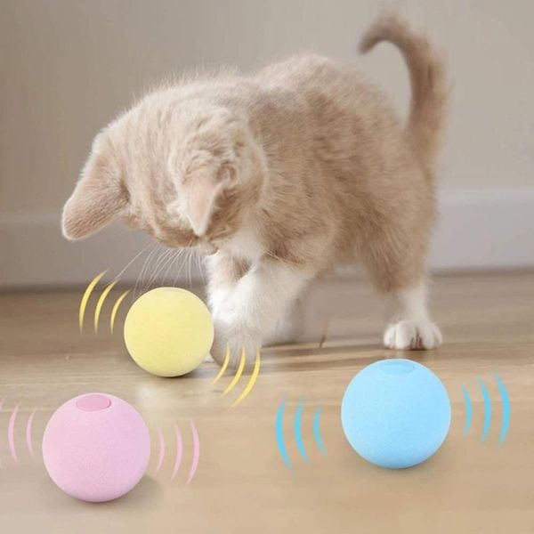 

cat toys smart interactive ball catnip animal training pet playing squeaky supplies products toy for cats kitten kitty