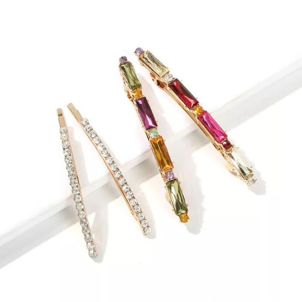 

hair clips 4pcs barrettes colorful diamond bling hairpins for and ladies headwear barrette styling tools accessor