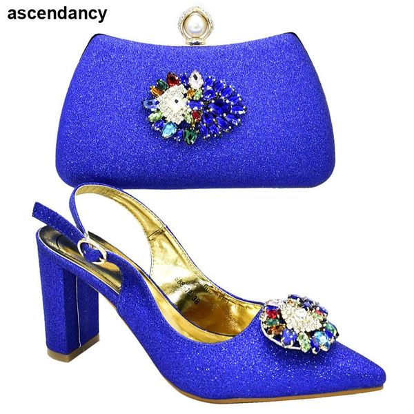 

dress shoes african wedding italian shoe and bag sets decorate woman sandals 2021 summer bags matching set buckle strap, Black