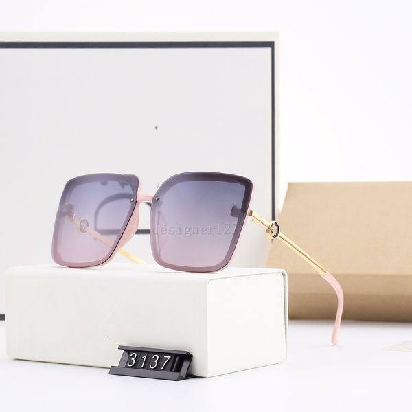 

new 137 mens sunglasses women sunglasses fashion style uv400 lens protects eyes gafas de sol lunettes de soleil in the box, White;black