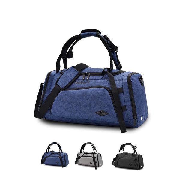 

outdoor bags knight large capacity multi-functional waterproof polyester gym backpack sports holdall travel shoulder duffel bag