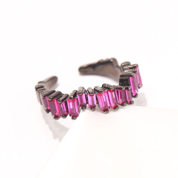 

2021 simple eternal love iced out couple rings woman prong setting zircon plating 18k ring for women fashion mothers day jewelry 4 colors wh, Silver