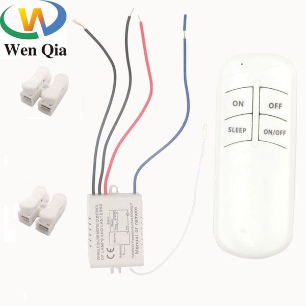 

smart home control 433mhz light switch universal wireless remote rf relay receiver ac220v 1 ch on/off and led/fan lamp controller