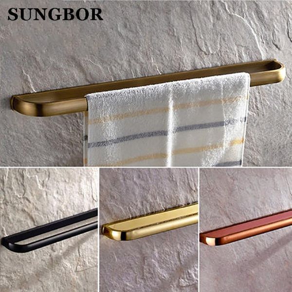 

wall mounted bathroom towel holders towel bars single racks bathroom accessories 4-style for choice hy-2210k