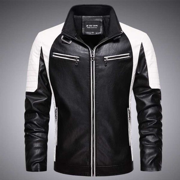 

fashion large motorcycle pu men's plush furwinter, Black;brown