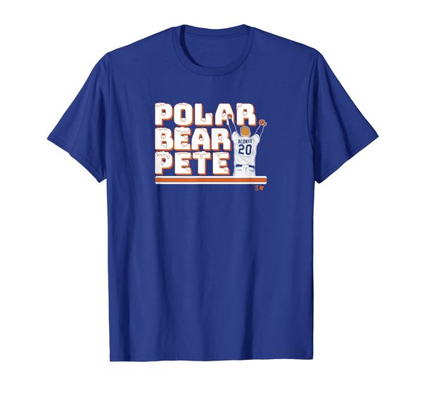 

officially licensed pete alonso shirt - polar bear pete, White;black
