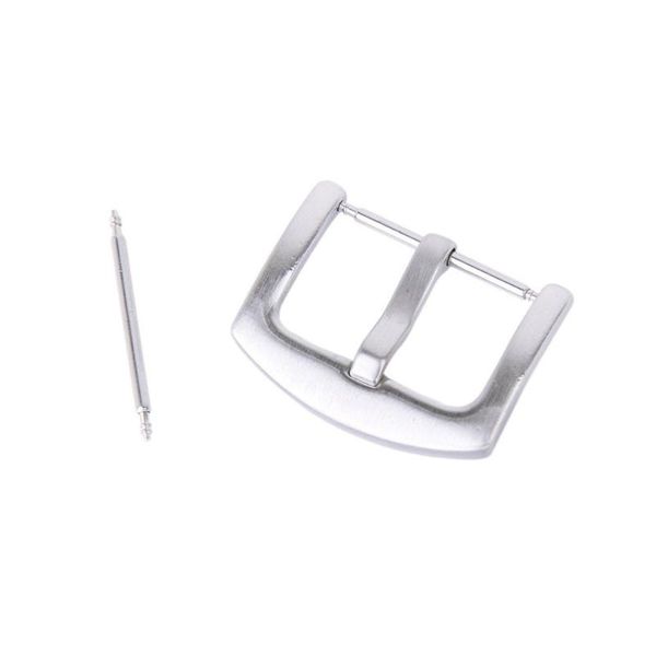 

watch bands 22mm band strap pin clasp buckle with spring bar (silver), Black;brown