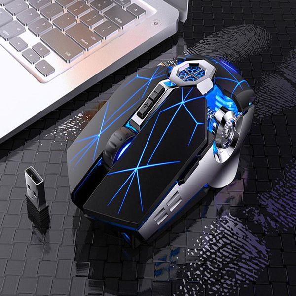 

a7 wireless gaming mouse 2.4gh led optical ergonomic backlit silent mouse convenient 3200 dpi optical positioning 7 key