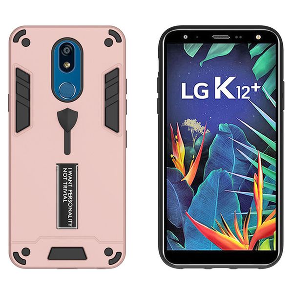 

phone case for lg v60 thinq 5g k40 k30 g8x k51 k31 v50s 2019 shockproof finger belt and metal bracket combination stand cover