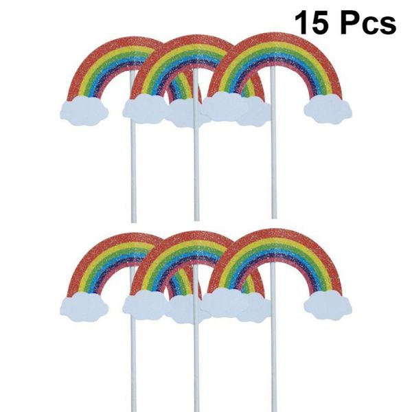 

other festive & party supplies 5 bags cake er rainbow picks decorations with