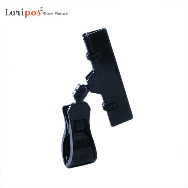

acrylic merchandise rotatable pop swivel price clips label holder | loripos