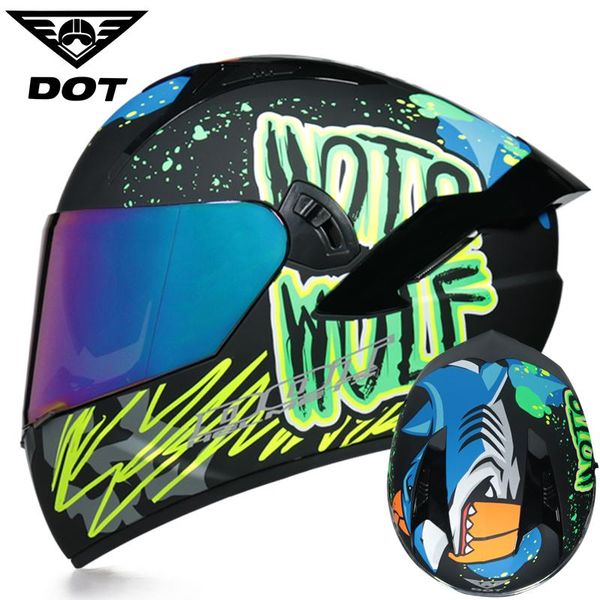 

dot motorcycle helmets full face helmets winter racing riding headgear motorbike casco atv head guard motocross helmet
