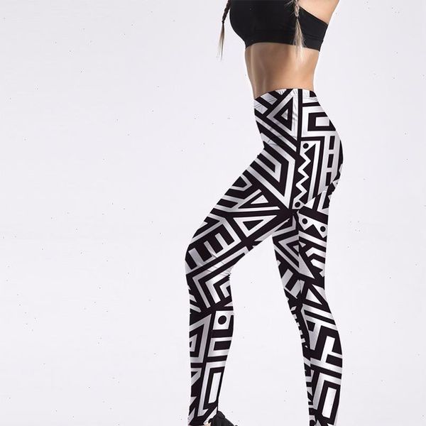 

leggings womens boho hippie pants black white geometry casual work pants women leggings women big size
