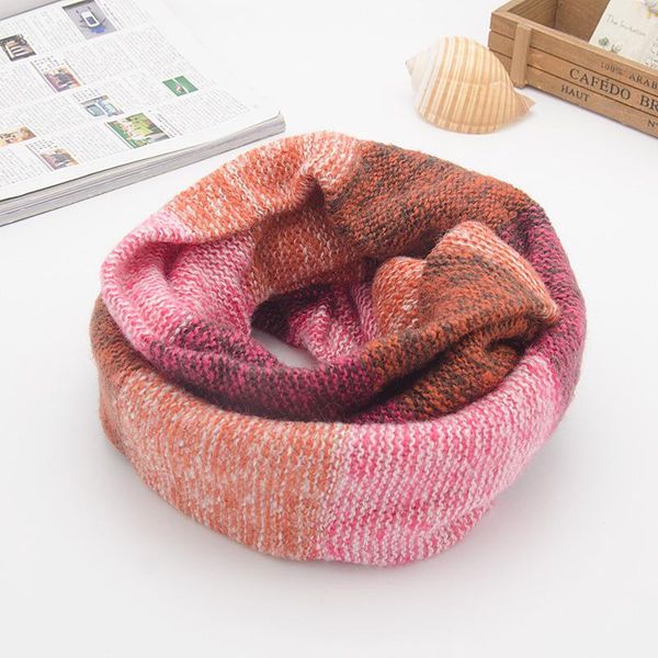 

scarves women winter ring scarf knitted warm infinity multicolor snood ladies loop fashion circle neckchief, Blue;gray