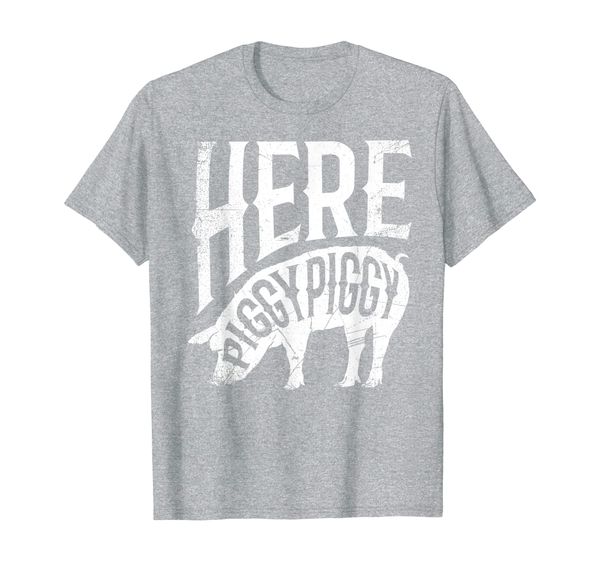 

pet mom farmer design here piggy hog hunting quote design t-shirt, White;black