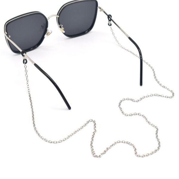 Corrente de óculos simples longos óculos casuais titular cadeia acessórios de metal atacado cor de ouro óculos de sol